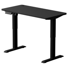 З можливістю регулювання по висоті письмовий стіл LEVANO 120x60 см чорний