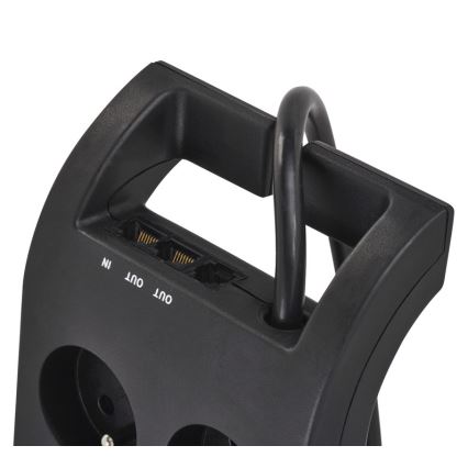 Захист від перенапруги 8 розеток 3 м чорний