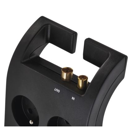 Захист від перенапруги 8 розеток 3 м чорний