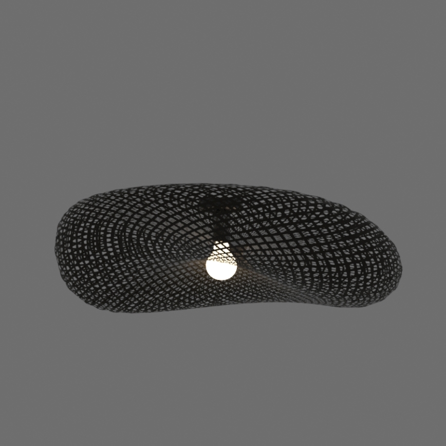 Zambelis 19109 - Припотолочная люстра 1xE27/40W/230V бамбук/черный