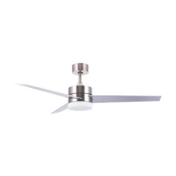 Zambelis 19134 - Світлодіодний стельовий вентилятор LED/15W/230V 3000/4000/6000K матовий хром + пульт дистанційного керування