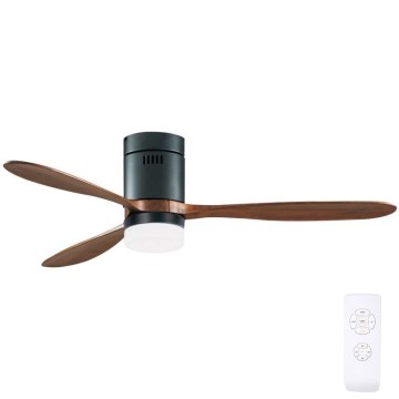 Zambelis 19144 - Светодиодный потолочный вентилятор LED/15W/230V 3000/4000/6000 вишневый + дистанционное управление