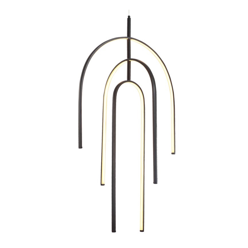 Zambelis 1932 - Світлодіодна підвісна люстра з регулюванням яскравості LED/80W/230V чорний