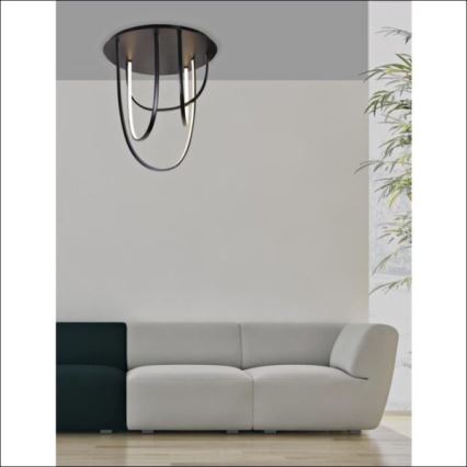 Zambelis 1951 - Светодиодная припотолочная люстра с регулированием яркости LED/80W/230V черный