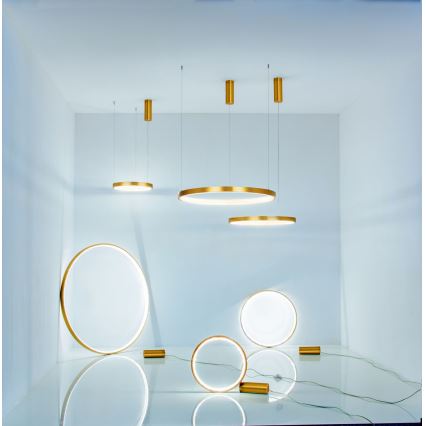 Zambelis 2006 - Підвісна LED люстра з регулюванням яскравості LED/36W/230V золотий