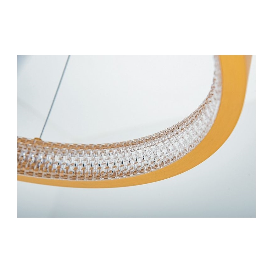 Zambelis 2006 - Підвісна LED люстра з регулюванням яскравості LED/36W/230V золотий