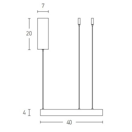 Zambelis 2006 - Підвісна LED люстра з регулюванням яскравості LED/36W/230V золотий