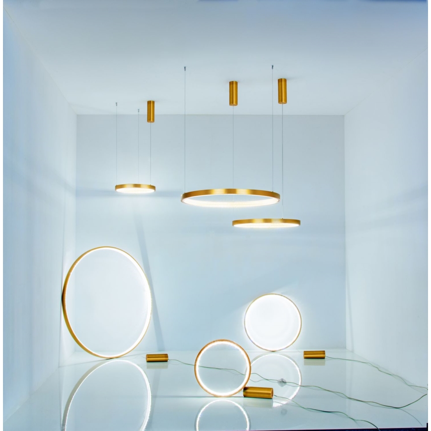 Zambelis 2007 - Підвісна LED люстра з регулюванням яскравості LED/50W/230V золотий