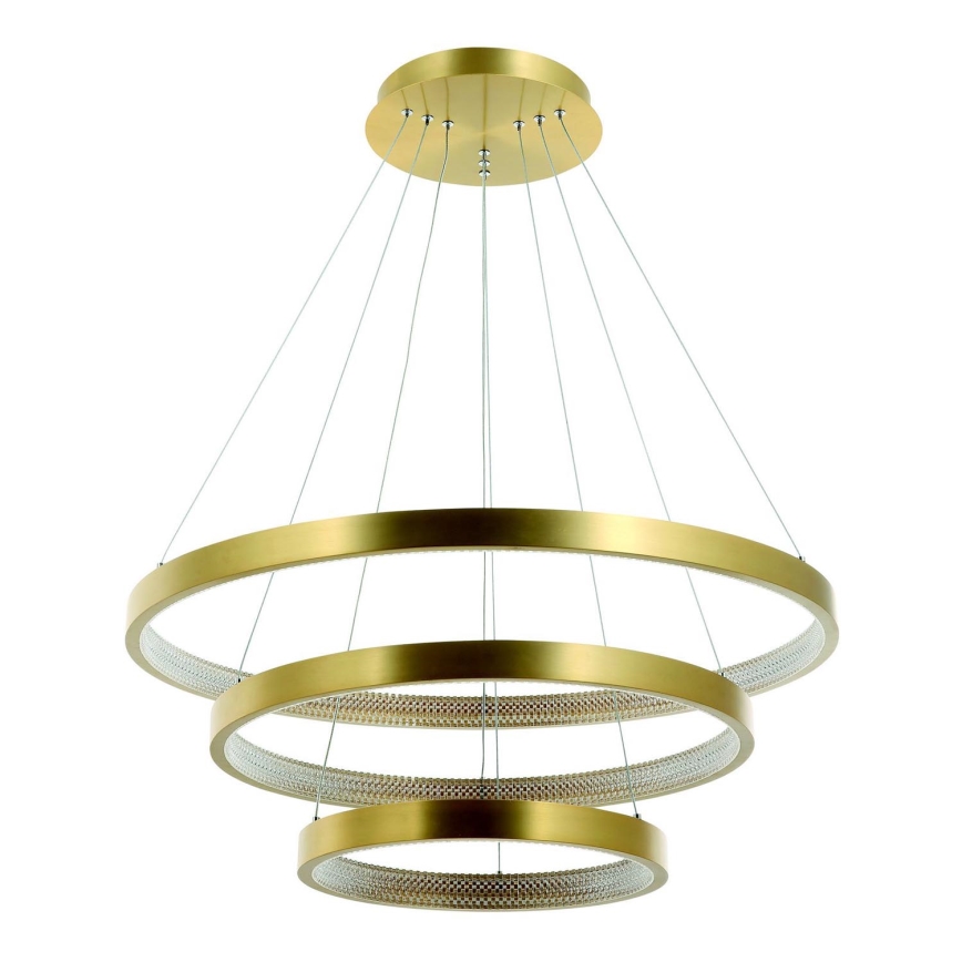 Zambelis 2009 - Светодиодная подвесная люстра с регулированием яркости LED/112W/230V золотистый