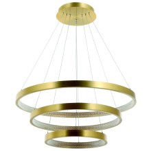 Zambelis 2009 - Светодиодная подвесная люстра с регулированием яркости LED/112W/230V золотая
