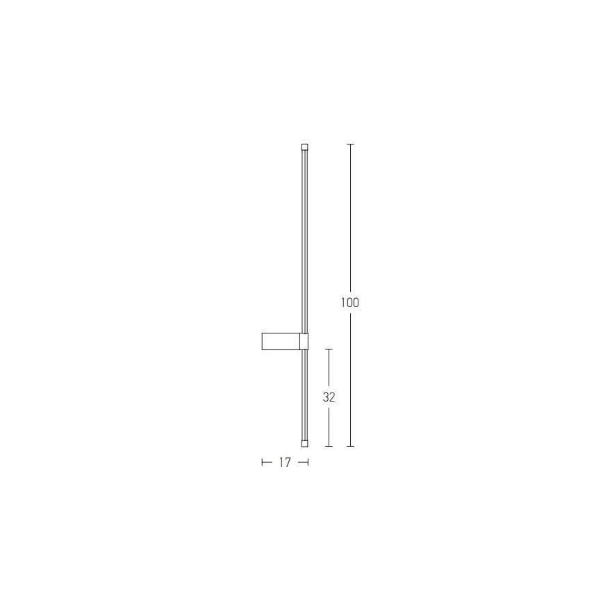 Zambelis 20116 - Светодиодный настенный светильник LED/20W/230V черная