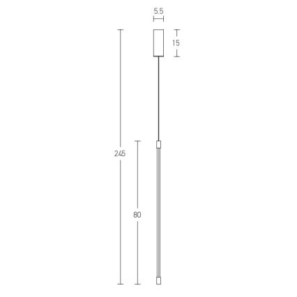 Zambelis 20121 - Світлодіодна підвісна люстра LED/12W/230V чорний