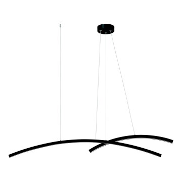 Zambelis 20130 - Светодиодная подвесная люстра с регулированием яркости LED/48W/230V черный