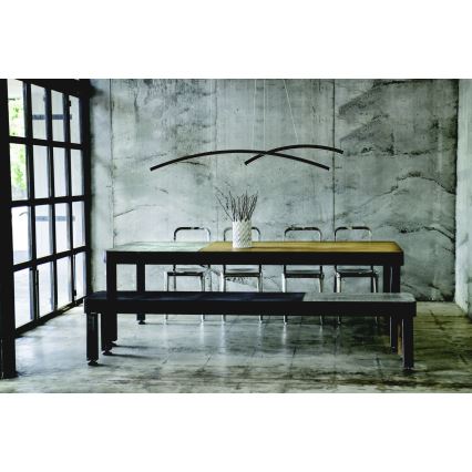 Zambelis 20130 - Світлодіодна підвісна люстра з регулюванням яскравості LED/48W/230V чорний