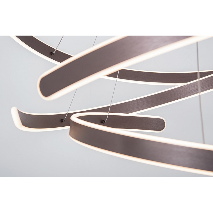 Zambelis 2015 - Светодиодная подвесная люстра с регулированием яркости LED/120W/230V коричневый