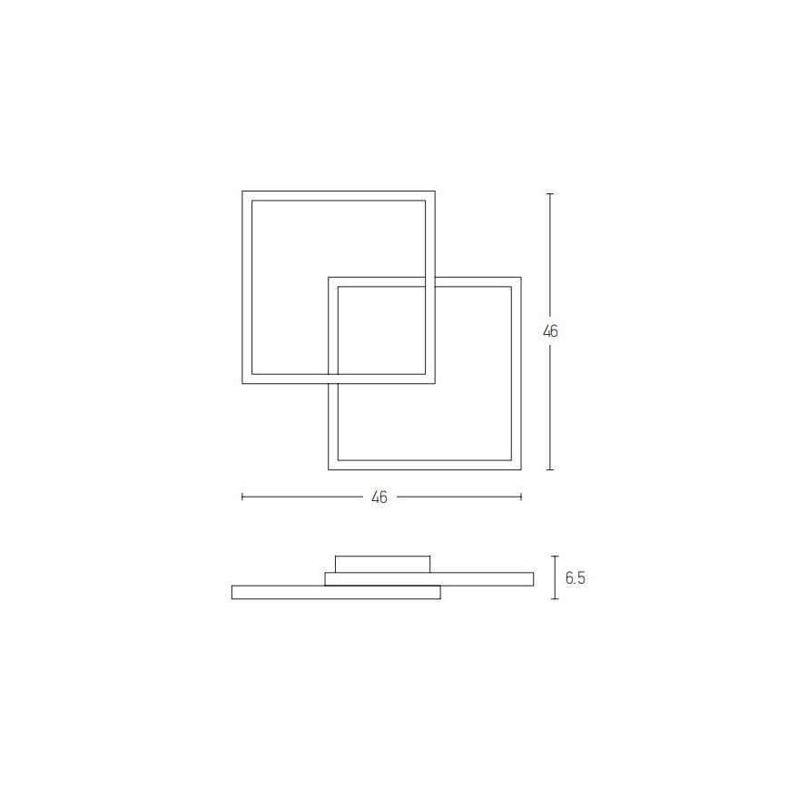 Zambelis 2026 - Пристельова LED люстра з регулюванням яскравості LED/25W/230V чорний