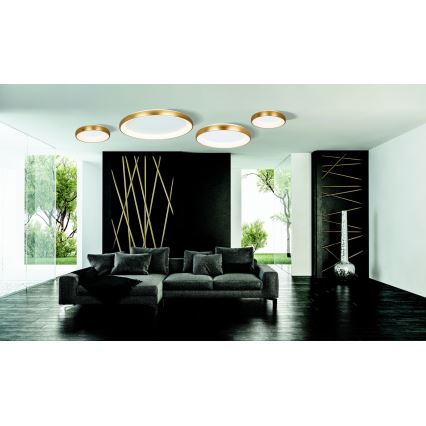 Zambelis 2050 - Стельовий LED світильник з регулюванням яскравості LED/50W/230V діаметр 60 см золотий