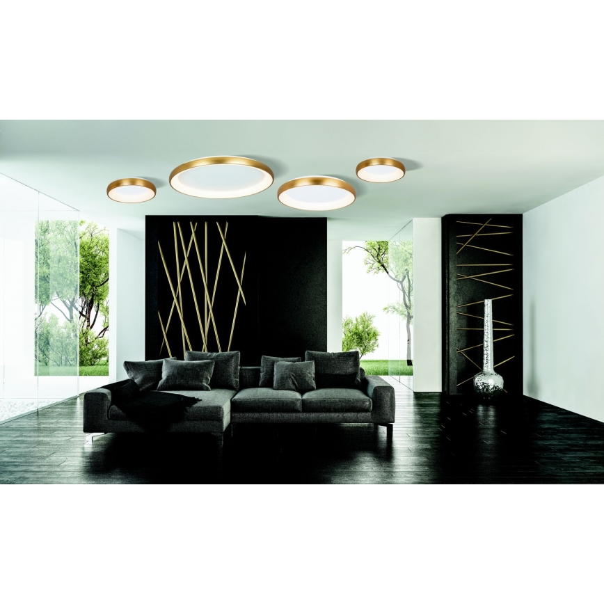 Zambelis 2050 - Стельовий LED світильник з регулюванням яскравості LED/50W/230V діаметр 60 см золотий