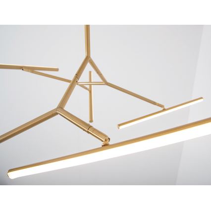Zambelis 2071 - LED люстра на штанзі з регулюванням яскравості LED/49W/230V золотий