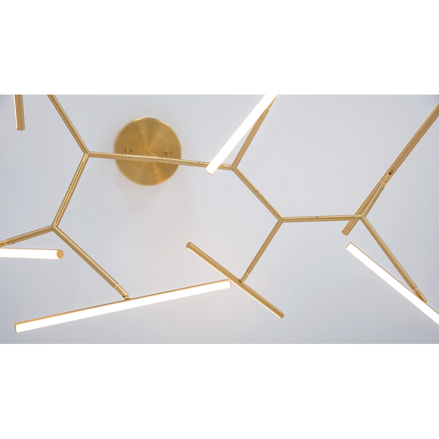 Zambelis 2073 - LED люстра на штанзі з регулюванням яскравості LED/68W/230V золотий