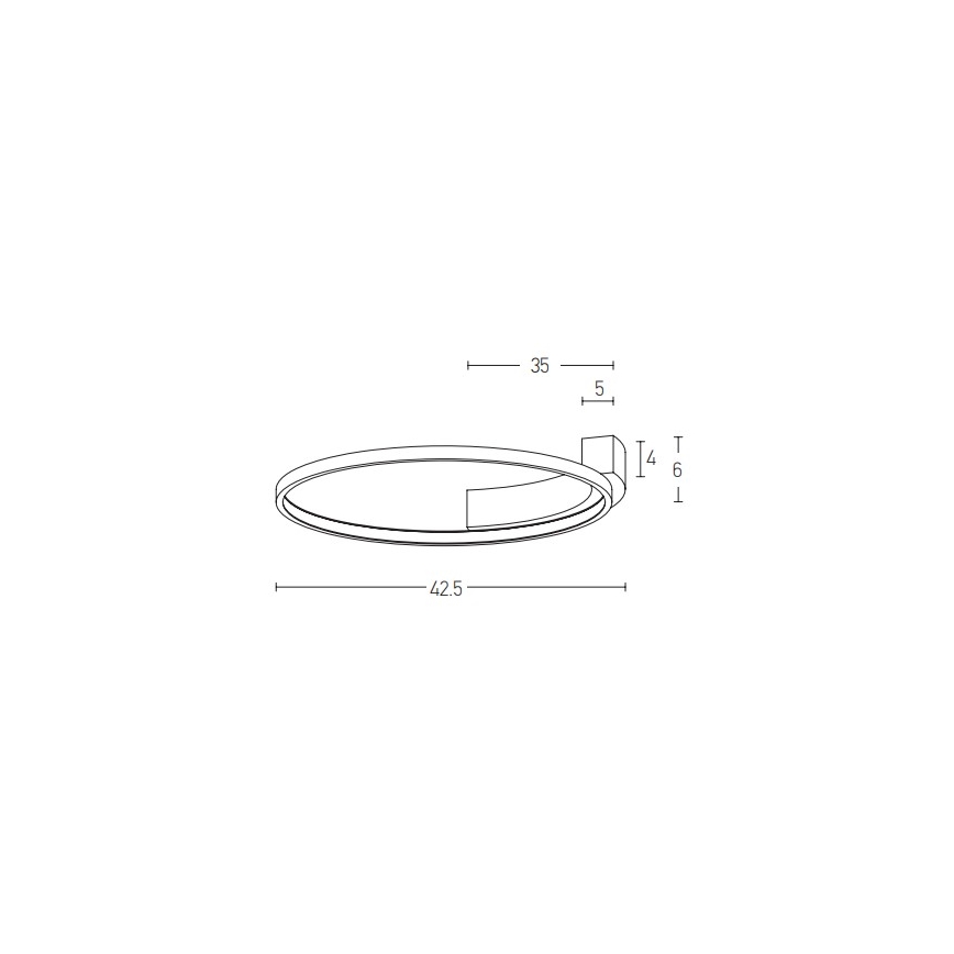 Zambelis 2075 - Светодиодный настенный светильник LED/25W/230V диаметр 42,5 см белый