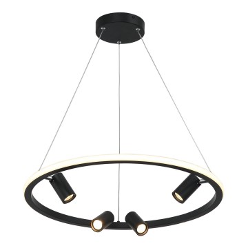 Zambelis 22012 - Светодиодная подвесная люстра с регулированием яркости LED/47W/230V диаметр 60 см черный
