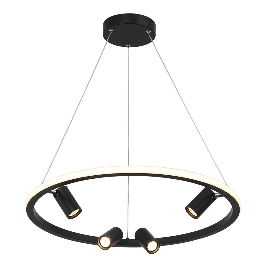 Zambelis 22012 - Светодиодная подвесная люстра с регулированием яркости LED/47W/230V диаметр 60 см черный