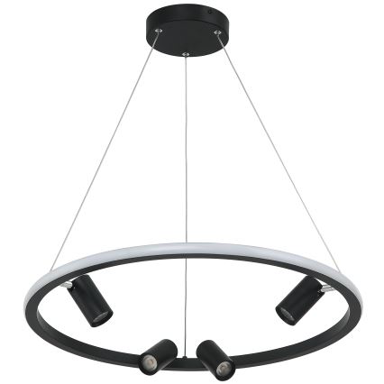 Zambelis 22012 - Светодиодная подвесная люстра с регулированием яркости LED/47W/230V диаметр 60 см черный