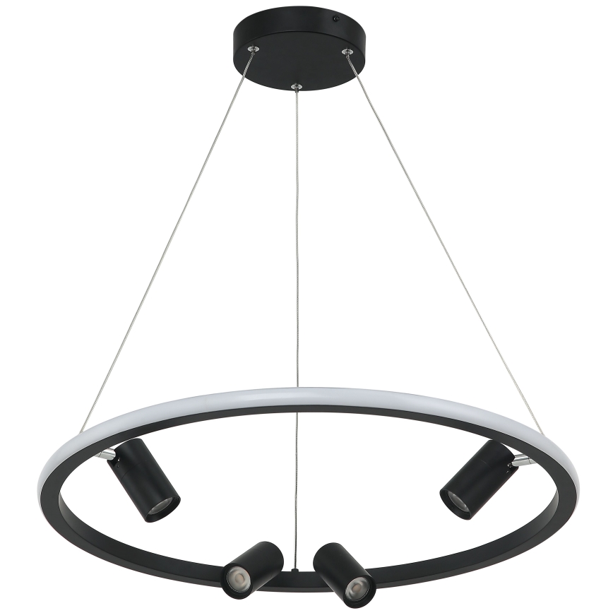 Zambelis 22012 - Светодиодная подвесная люстра с регулированием яркости LED/47W/230V диаметр 60 см черный