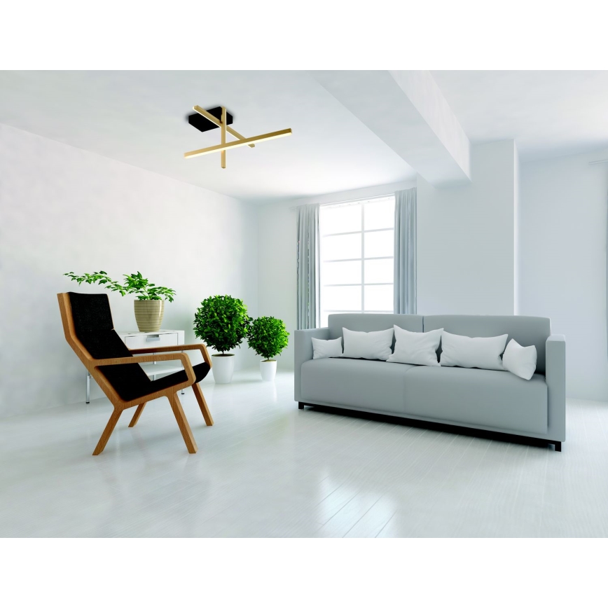 Zambelis 22024 - Пристельова LED люстра з регулюванням яскравості LED/25W/230V золотий