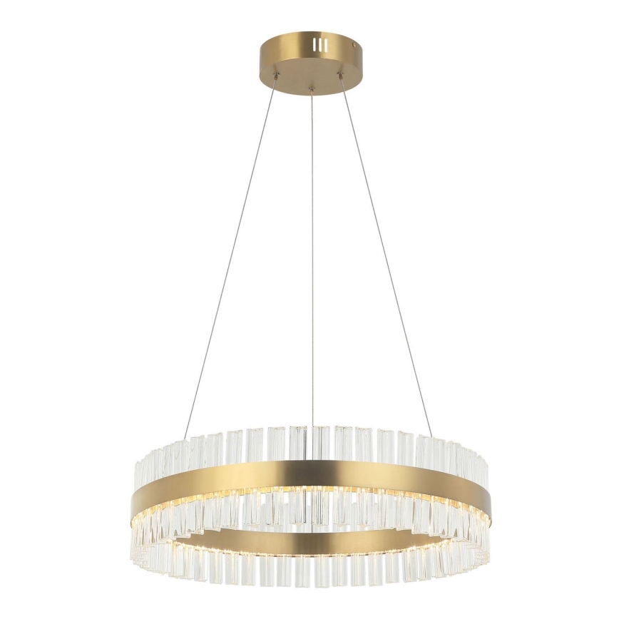 Zambelis 22039 - Светодиодная подвесная люстра с регулированием яркости LED/56W/230V золотистый