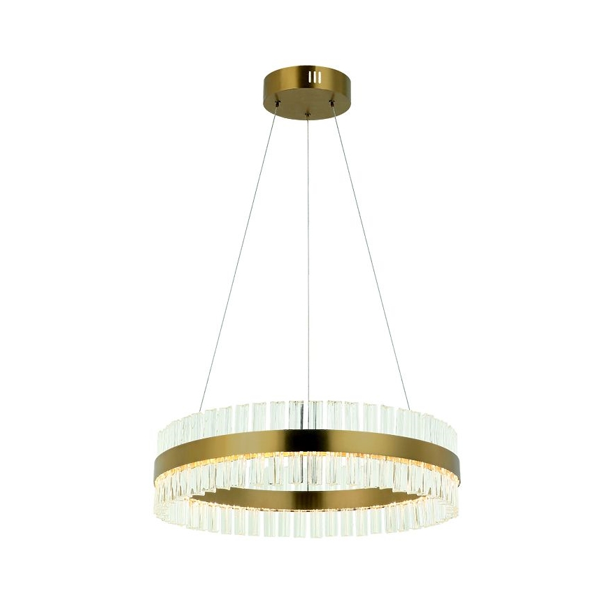 Zambelis 22039 - Светодиодная подвесная люстра с регулированием яркости LED/56W/230V золотистый