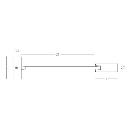 Zambelis 22050 - Светодиодная настенная лампа LED/3W/230V CRI90 белый