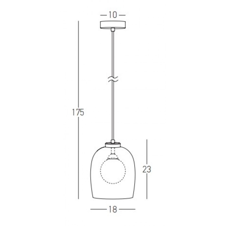Zambelis 22051 - Подвесная люстра на тросе 1xG9/5W/230V, диаметр 18 см, чёрная