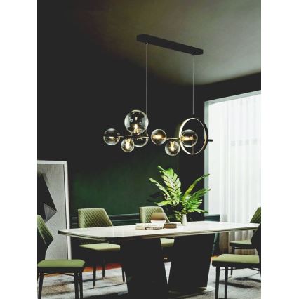 Zambelis 22063 - Светодиодная подвесная люстра с регулированием яркости LED/14W + 7xG9/7W/230V