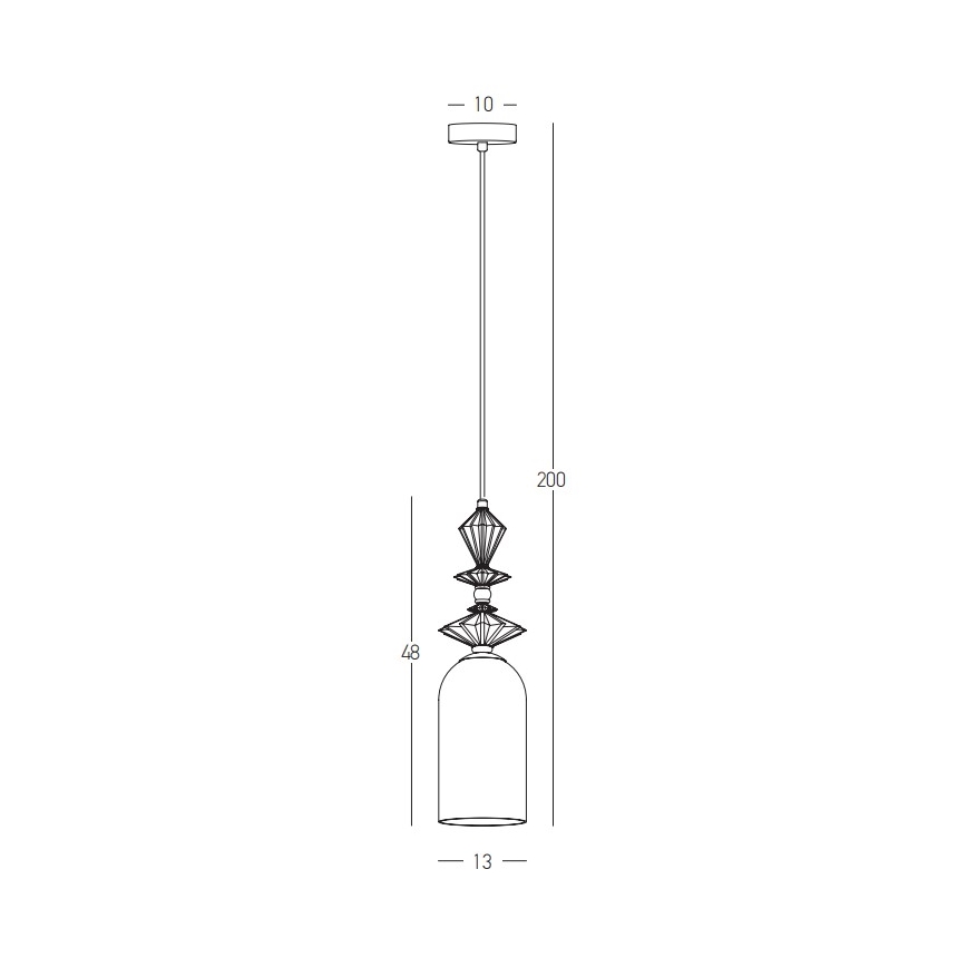 Zambelis 22078 - Подвесная люстра 1xE27/40W/230V