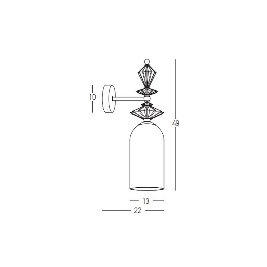 Zambelis 22080 - Настенная лампа 1xE27/40W/230V