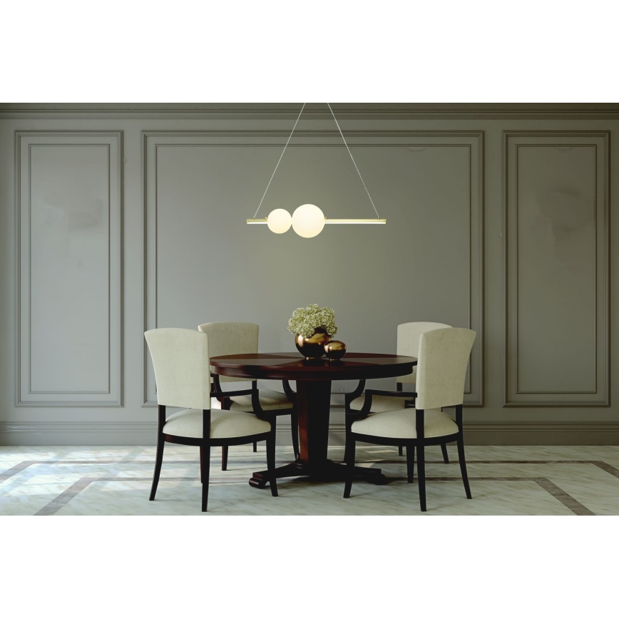Zambelis 22108 - Светодиодная подвесная люстра с регулированием яркости LED/11W/230V золотистый