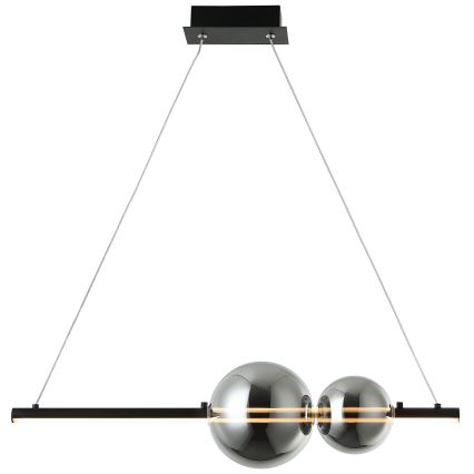 Zambelis 22109 - Светодиодная подвесная люстра с регулированием яркости LED/11W/230V черный