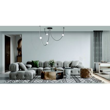 Zambelis 22247 - Светодиодная подвесная люстра с регулированием яркости LED/42W/230V черный