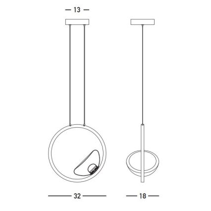 Zambelis 23028 - Светодиодная подвесная люстра с регулированием яркости LED/7W/230V 3000K золотистый
