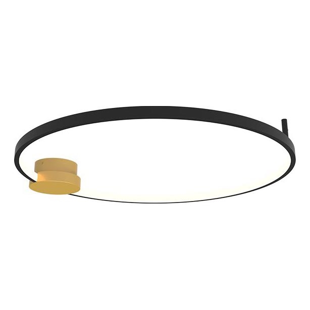 Zambelis 23098 - Світлодіодний стельовий світильник з регулюванням яскравості LED/24W/230V 3000K діаметр 60 см чорний