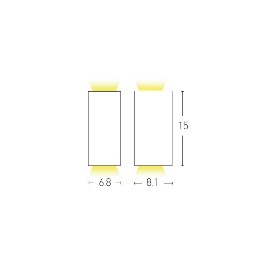 Zambelis E122 - Уличный настенный светильник 2xGU10/15W/230V IP54 антрацит