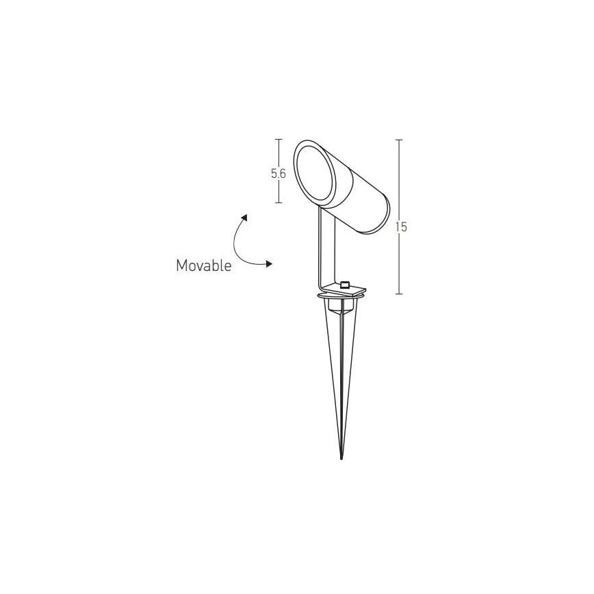Zambelis E152 - Светодиодная уличная лампа LED/7W/230V IP65 антрацит