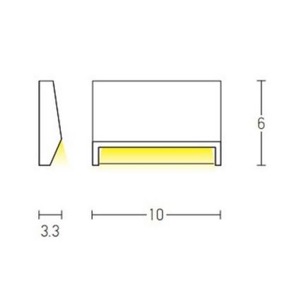 Zambelis E182 - Светодиодный уличный лестничный светильник LED/1,5W/230V IP54 белый