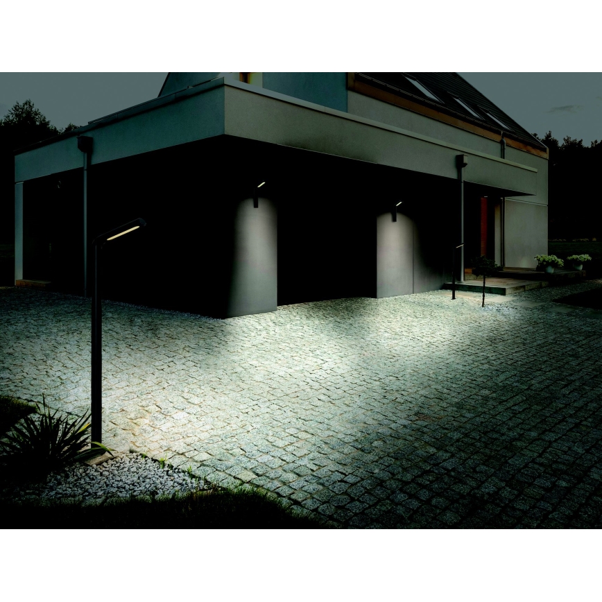 Zambelis E205 - Вуличне світлодіодне настінне світло LED/10W/230V IP54 антрацит