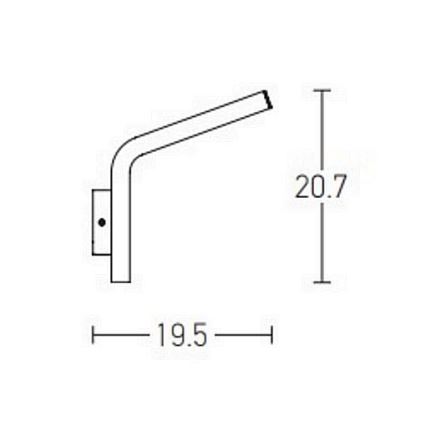 Zambelis E205 - Вуличне світлодіодне настінне світло LED/10W/230V IP54 антрацит