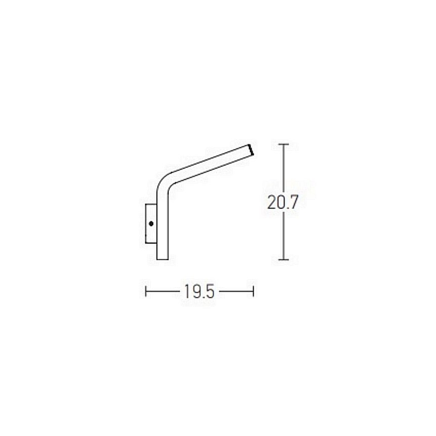 Zambelis E205 - Вуличне світлодіодне настінне світло LED/10W/230V IP54 антрацит