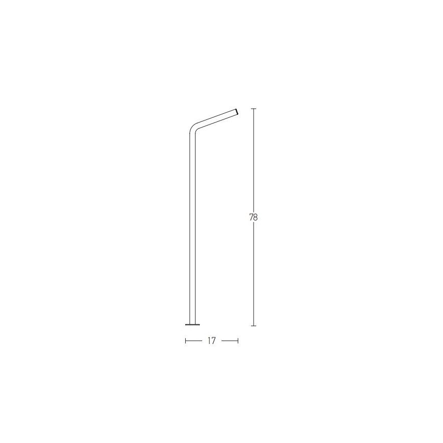 Zambelis E206 - Вулична світлодіодна лампа LED/10W/230V IP54 антрацит