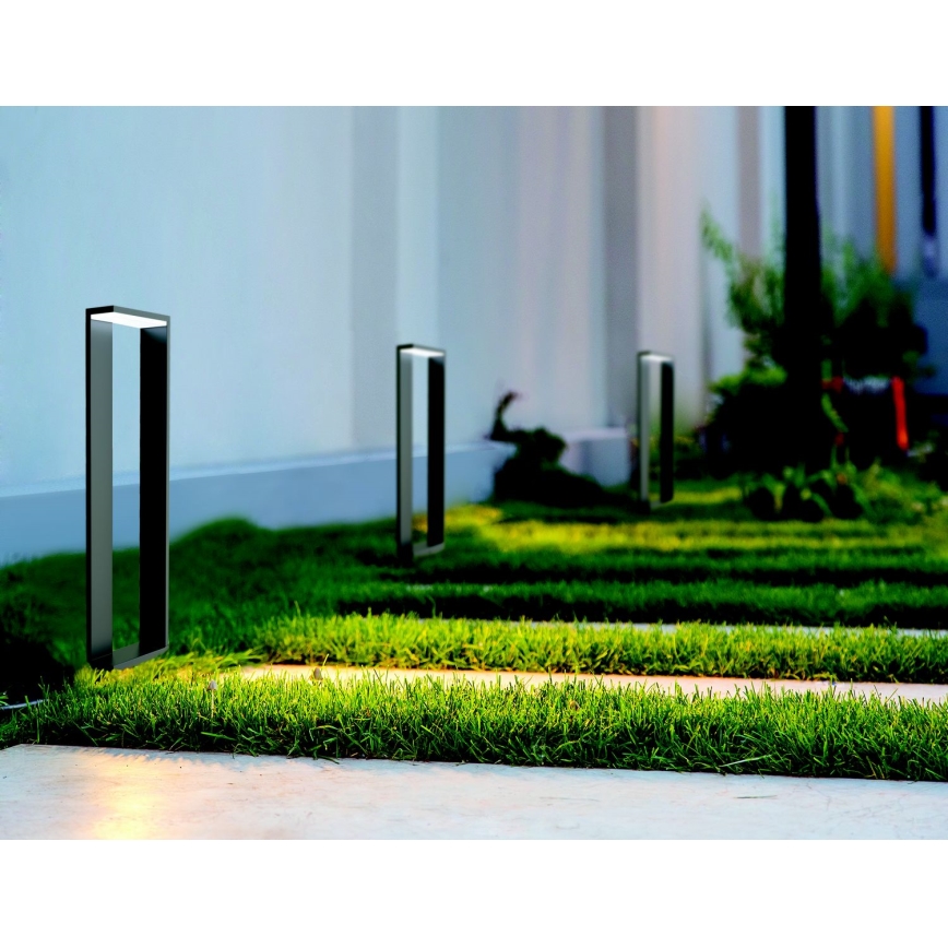 Zambelis E208 - Вулична світлодіодна лампа LED/10W/230V IP54 антрацит